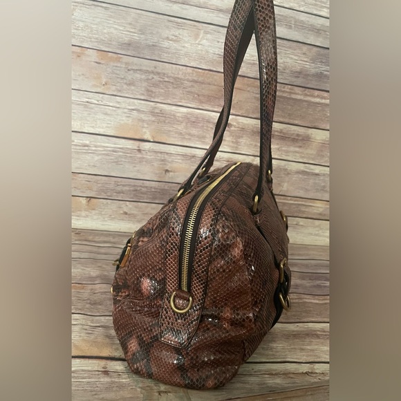 PRADA Pitone Python Snake Jeweled Shoulder Bag - Picture 4 of 13